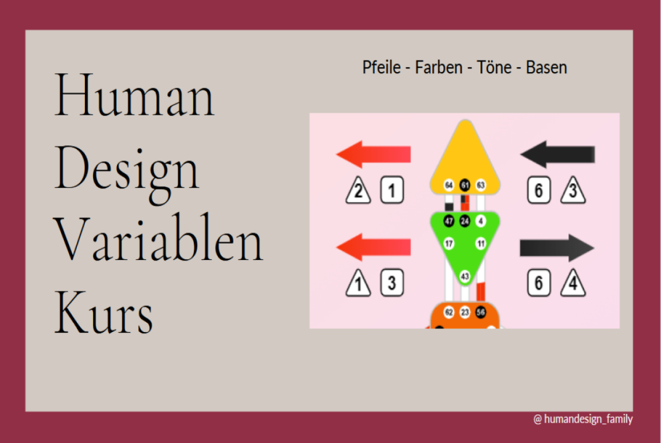 Human Design Variablen Kurs